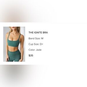 Balance Athletica The Ignite Bra - size M D+ - color Jade